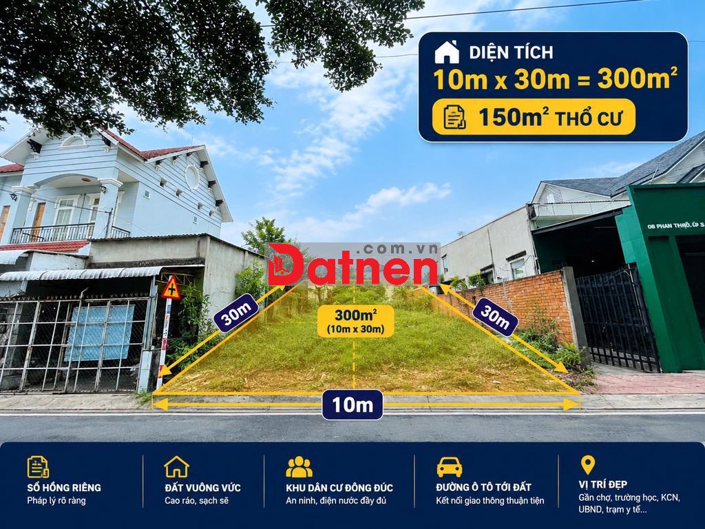 Cắt lỗ mặt tiền Phạm Thị Hối 300m2 (10x30) sổ hồng riêng giá 820tr