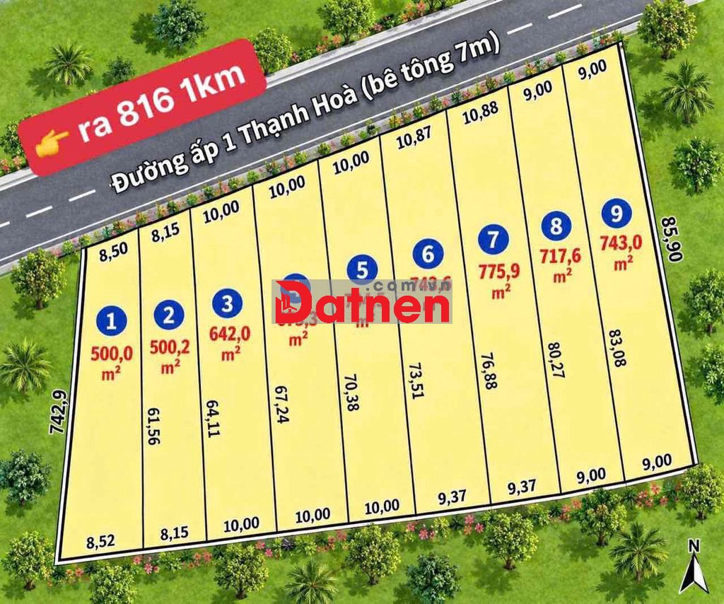 đật vườn cực đẹp ở thạnh hoà thạnh lợi long an tây ninh mới