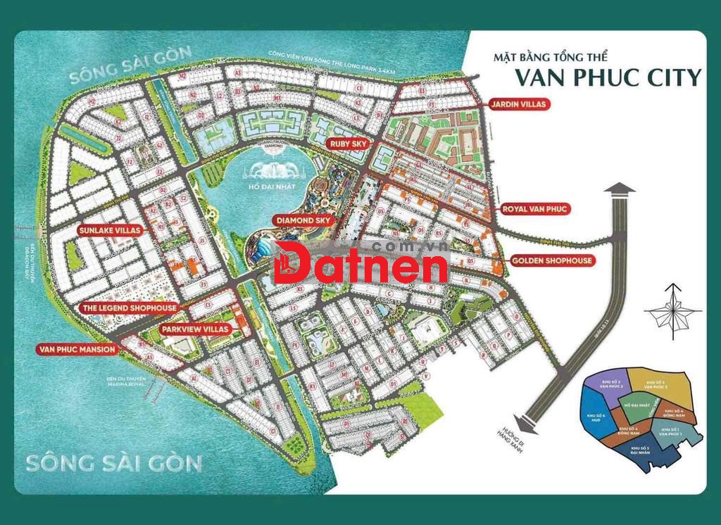 Bán suất nền TĐC Vạn Phúc CiTy, Thủ Đức. DT đa dạng ngang 5m.