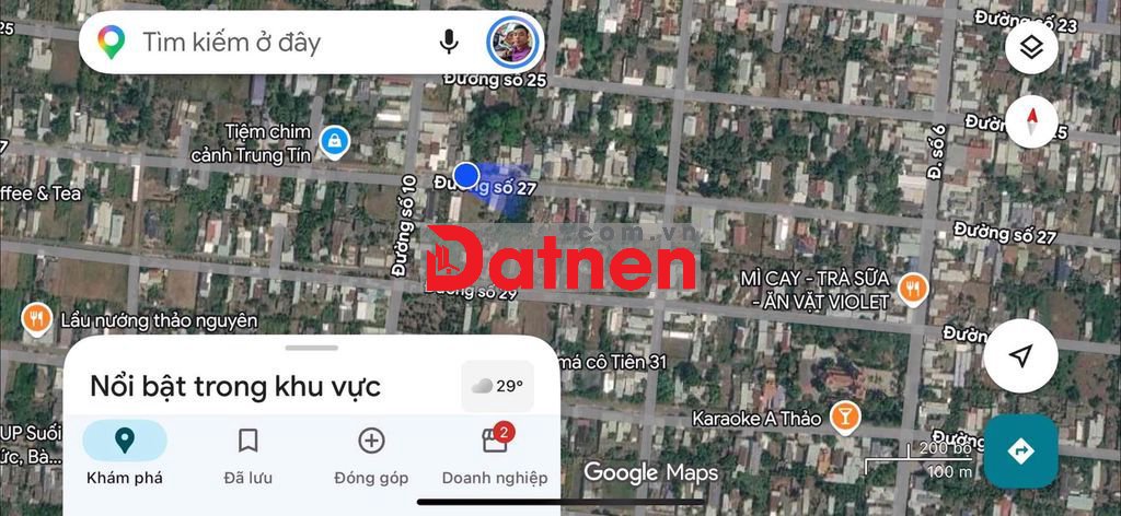 Bán Đất Gần KCN Châu Đức ( 10X45m ) 100m Thổ Cư