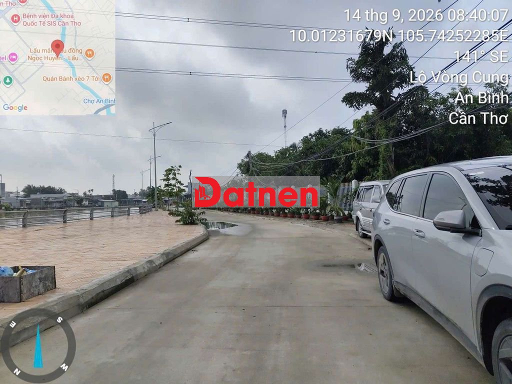 CẶP ĐẤT ĐẸP MẶT TIỀN 13,4 M KÈ RẠCH CÁI SƠN, P.AN BÌNH – CẦN THƠ