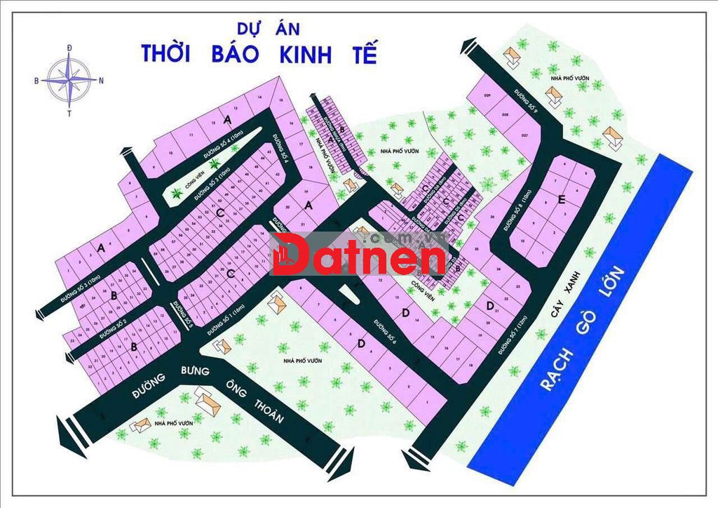 Đất nền lô C biệt thự khu Thời Báo Kinh Tế Phú Hữu Q9, 160m2, sổ đỏ