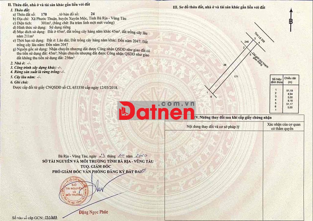 🔥 ĐẤT MẶT TIỀN ĐƯỜNG – PHƯỚC THUẬN, XUYÊN MỘC 🔥