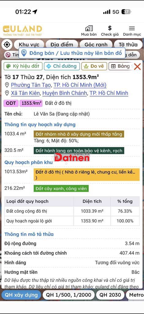 ĐẤT CLN 1000m2