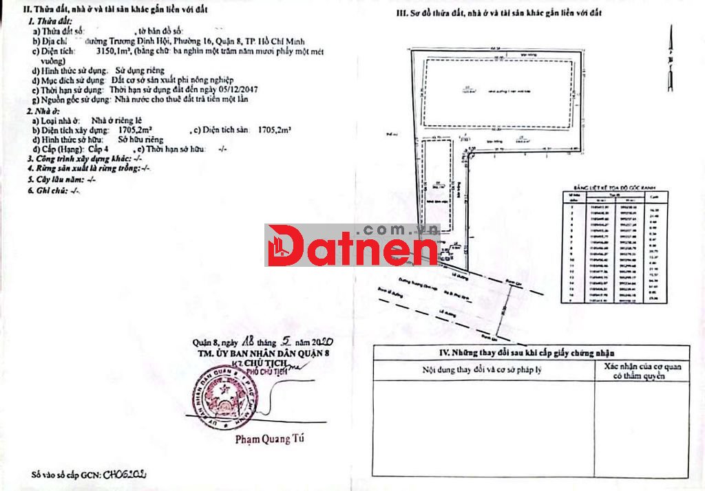 Đất thổ cư 100%,thuộc sở hữu tư nhân, thích hợp phân lô tách thửa nền