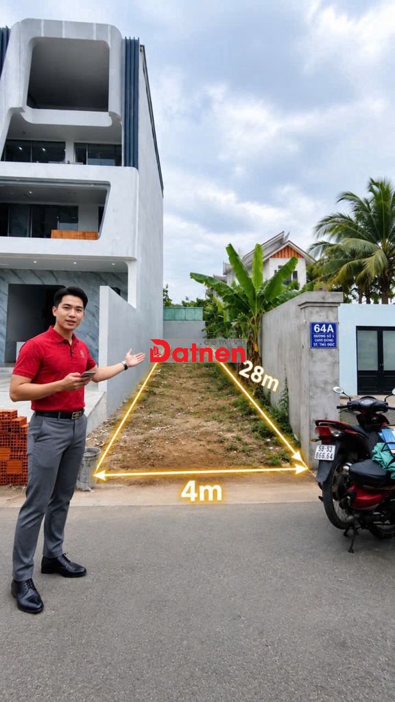 MỘT LÔ ĐẤT CÓ 3 CƠ HỘI- NGAY MT VÀNH ĐAI 2- DT 4X28M- QUÁ HỜI