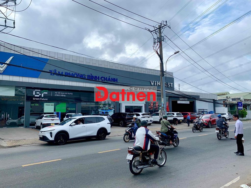 Bán đất mặt tiền đường ql50 bình chánh, 185m2, shr