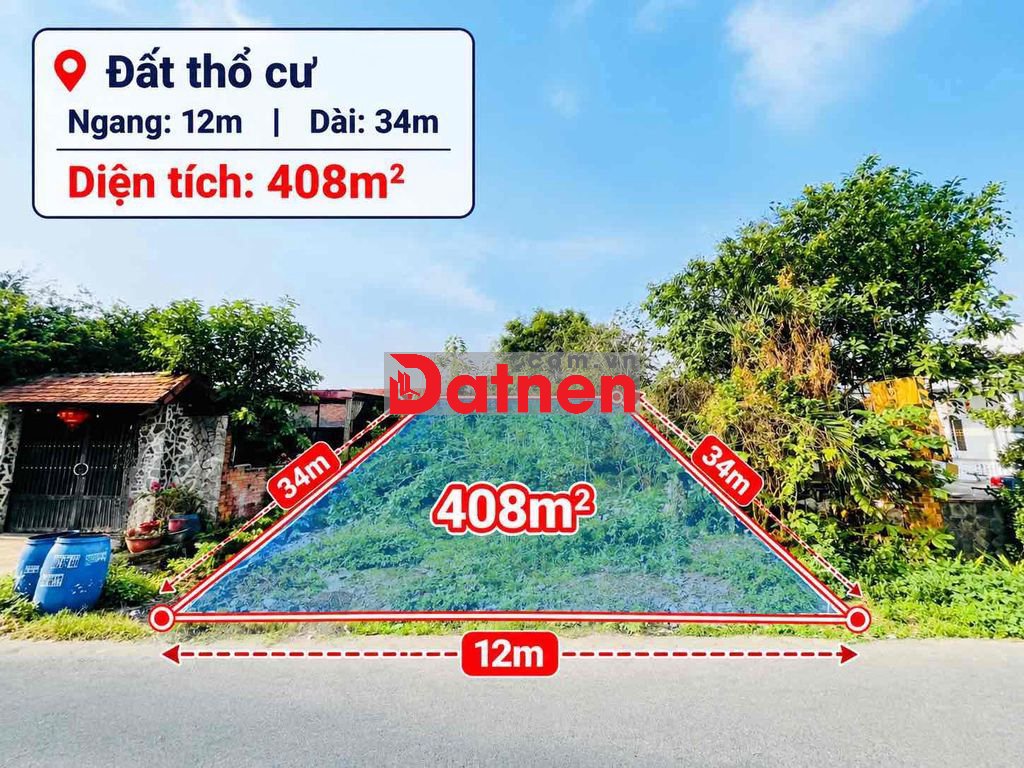 CHỦ NGỘP CẦN BÁN NHANH ĐẤT 408,5M² GẦN CHỢ VIỆT KIỀU, CỦ CHI