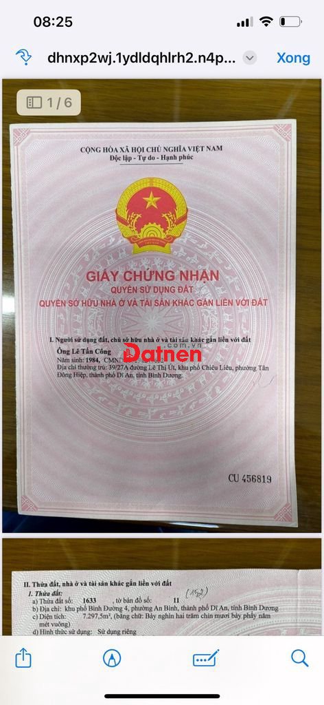 Bán đất xây chung cư vip