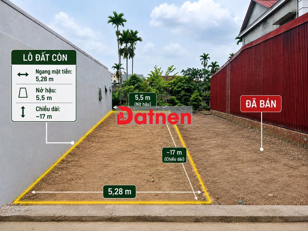 Chính chủ bán lô đất 100m2, Đặng Cương, đường trục chính hơn 10m.