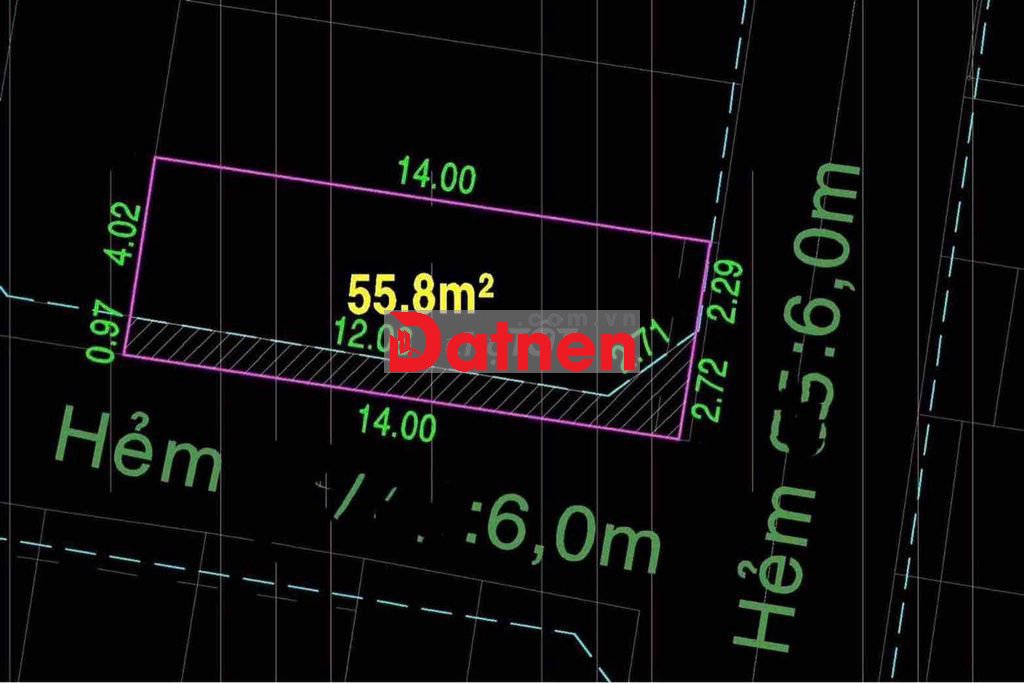 LÔ GÓC 2 MẶT TIỀN ĐS 10 -SÁT AEON MALL – HẺM 6M Ô TÔ – 70M2-NGANG 5