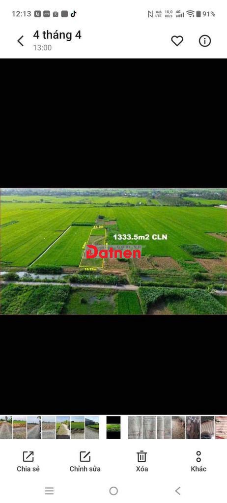 Chính chủ bán đất cập kênh