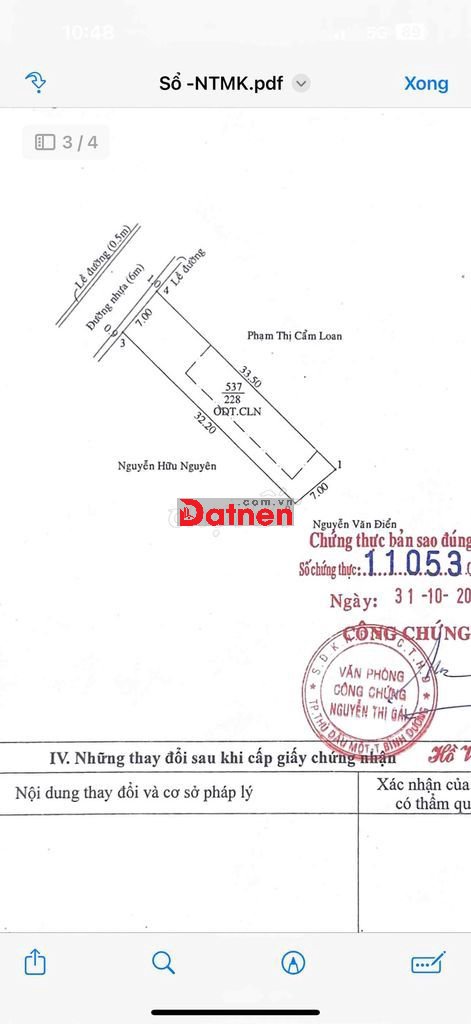 BÁN ĐẤT NGANG 7M MĂT TIỀN 269