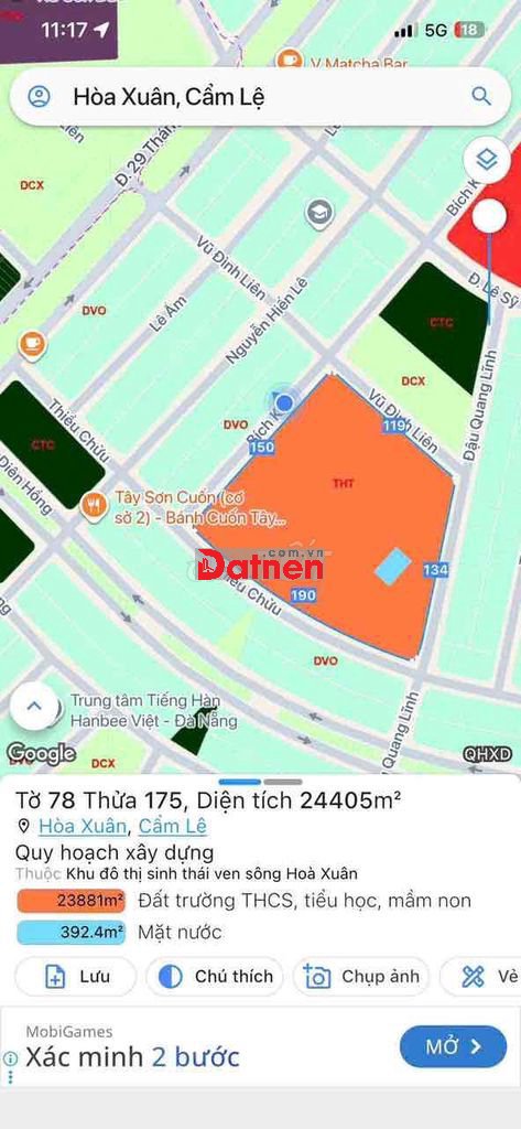 bán lên số nhà 168 đường Bích Khê - Hoà Xuân 👉 Diện tích 100m (5x2