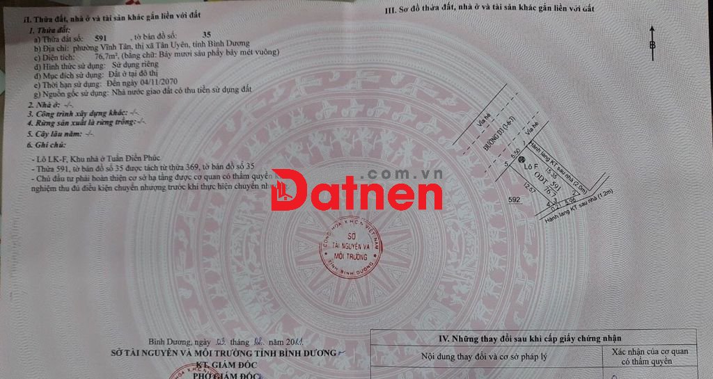 🏡 CHÍNH CHỦ BÁN ĐẤT VĨNH TÂN, TÂN UYÊN, BÌNH DƯƠNG