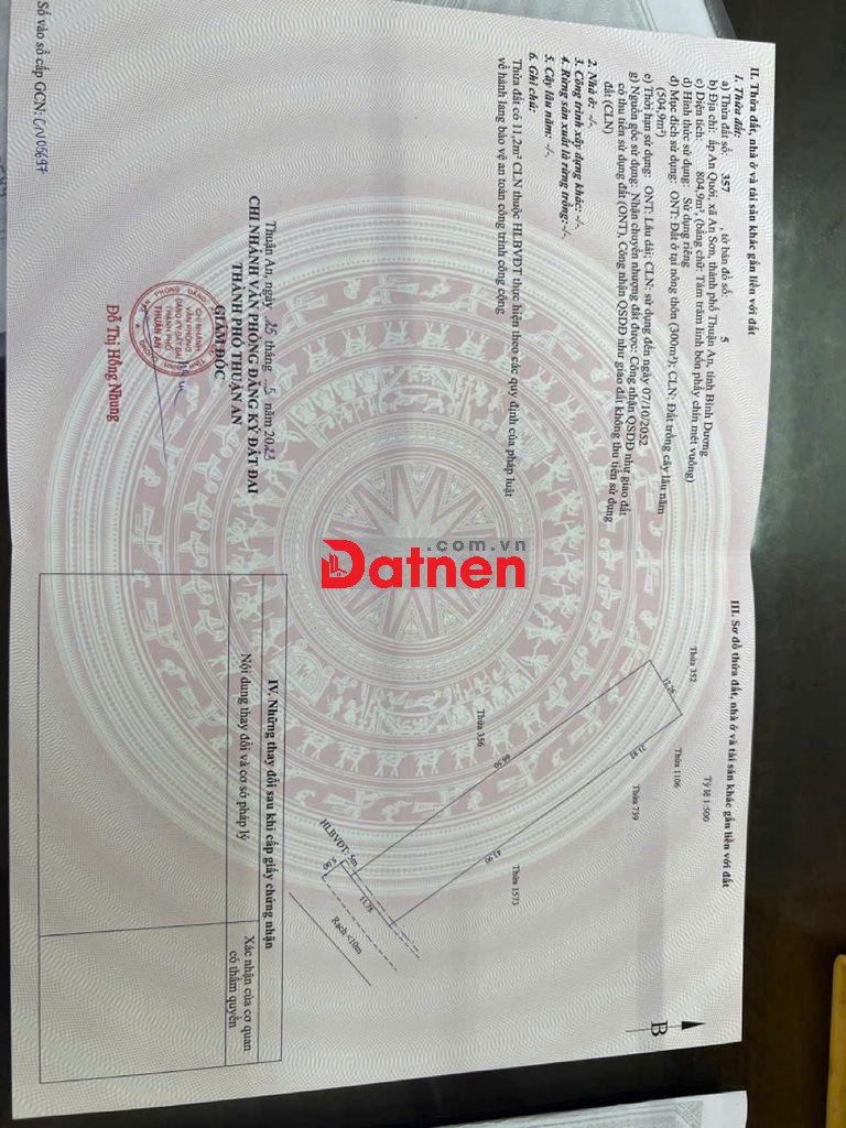 Ông anh cần bán lô đất gần đường An Sơn 01 An Sơn Thuận An Bình Dương