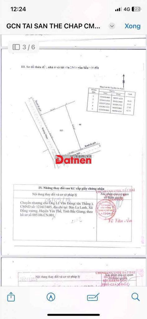 Đất 2020m, 2 mặt tiền đường nhựa xã An Nhơn Tây, có 490m thổ cư
