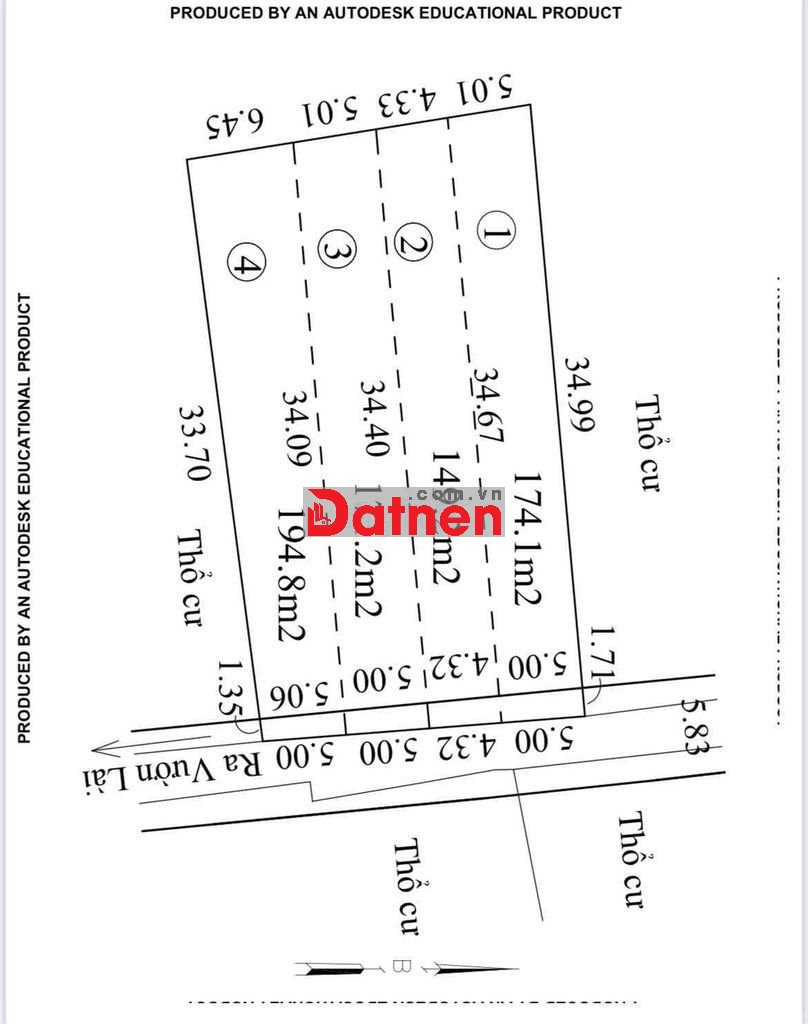 Bán Đất sau DH Nguyễn Tất Thành 48tr/m 5x35m nở hậu