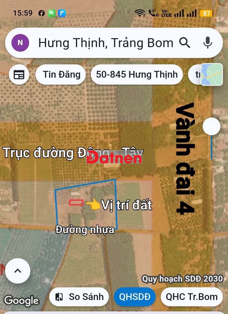 Đất sát nhà dân, 2 mặt tiền cách nhựa 30m chỉ 170TR