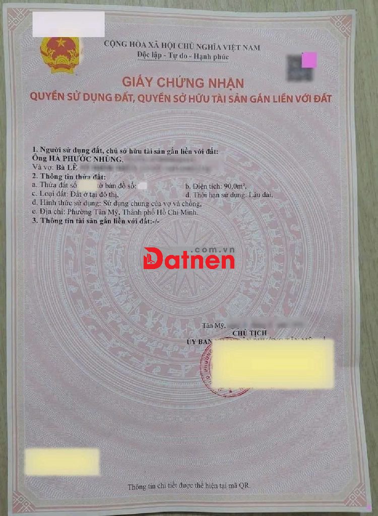 Chính chủ đã giảm nhiều nay giảm thêm 100tr đ. Đất Phú Mỹ Q.7 90m²