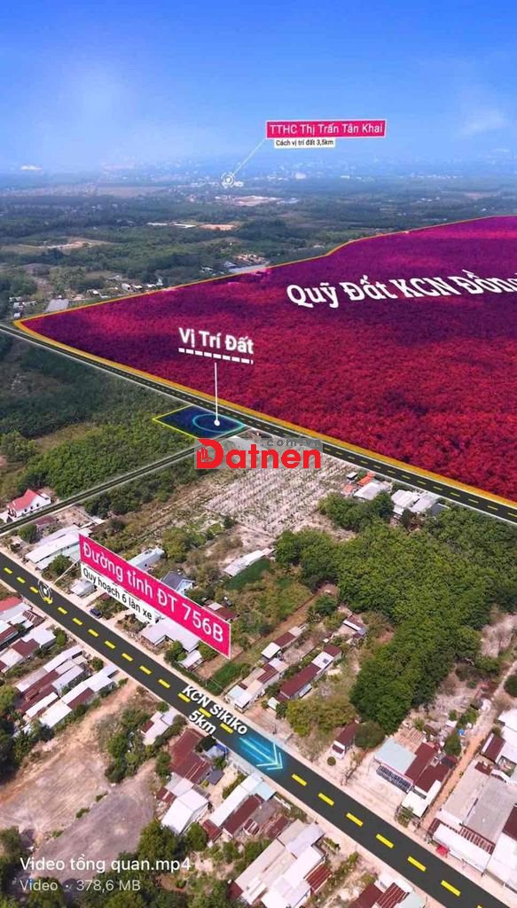 Đất thổ cư ngay khu công nghiệp giá đầu tư