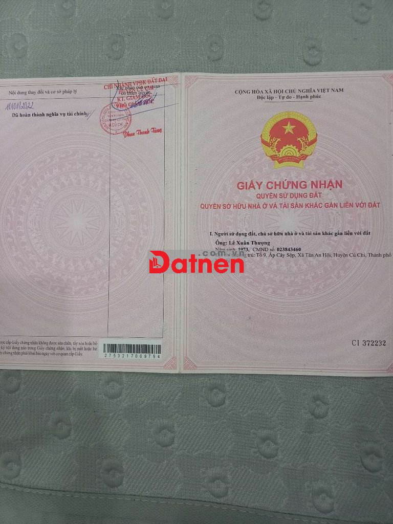 BÁN ĐẤT 2 MẶT TIỀN ĐƯỜNG NGUYÊN VĂN KHẠ.6,5×25M, THỔ CƯ 100%,SHR.