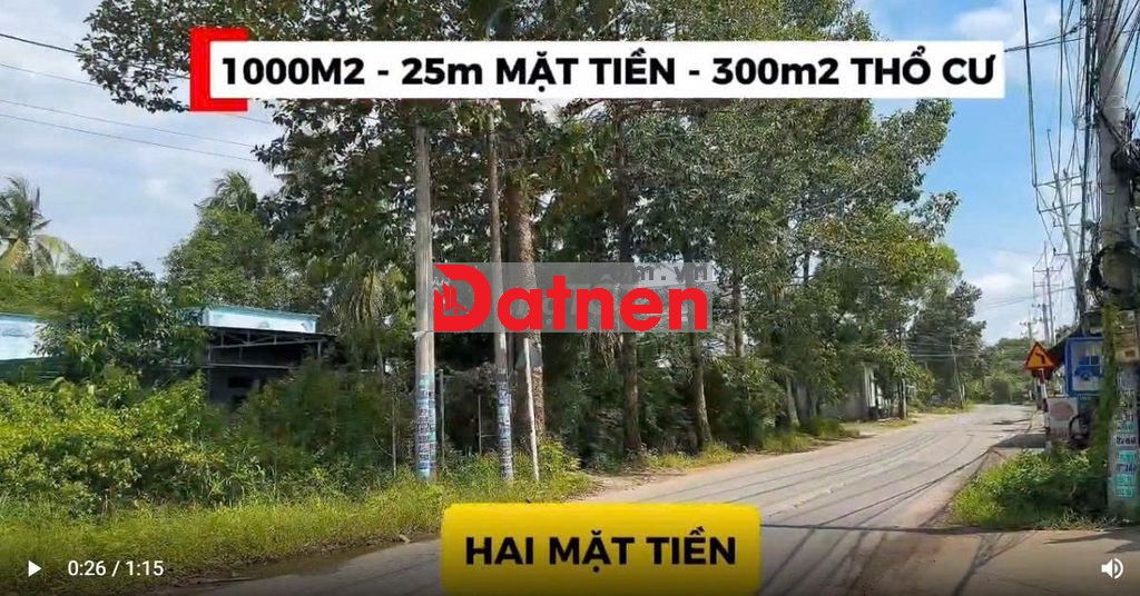 CẦN THANH KHOẢN GẤP – 1.000M² MẶT TIỀN NGUYỄN VĂN KÝ – GIÁ 27 TỶ