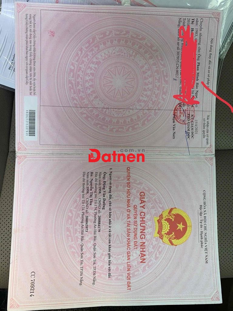 cần bán đất mặt tiền Phó đức chính, cách biển 2p đi xe