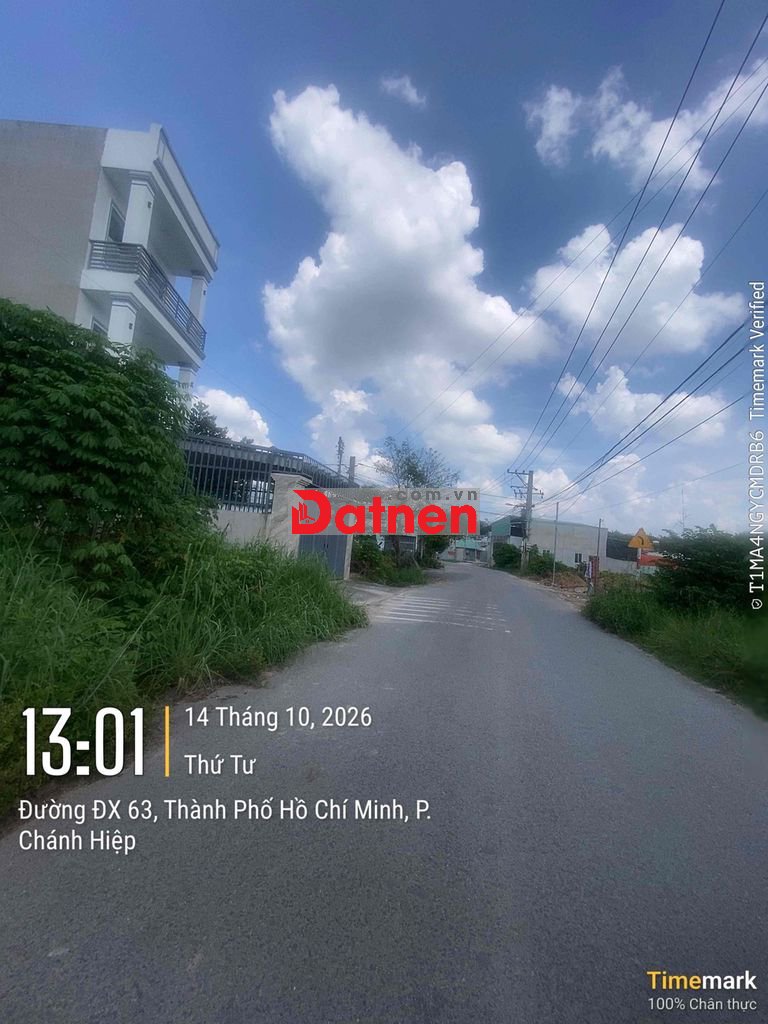 Chủ bán đất KDBB mặt tiền DX063: 5x21 thổ cư 81m2 sát ĐHQT Miền Đông