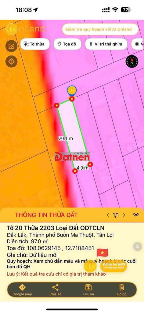 BÁN LÔ ĐẤT NGUYỄN HỮU THẤU THÔNG ĐỖ NHUẬN