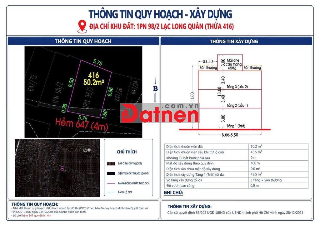 bán 50m đất đường Lạc Long Quân ngang lớn 5.75m Giá rẽ