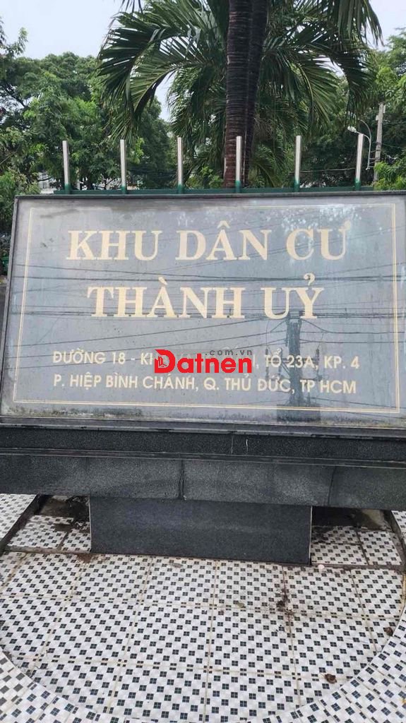 Bán đất khu dân cư Thành Uỷ đường số 18 Hiệp Bình Chánh ngay Gigamall