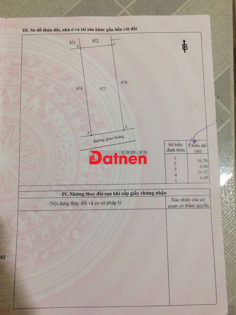 Đất thổ cư đường Hùng Vương, Long Thọ, Nhơn Trạch